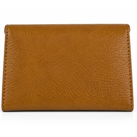 Mila Louise Monylx CC Portefeuille En Cuir de Vache Grainé Ocre dos