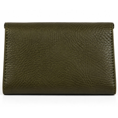 Mila Louise Monylx CC Portefeuille En Cuir de Vache Grainé Kaki dos
