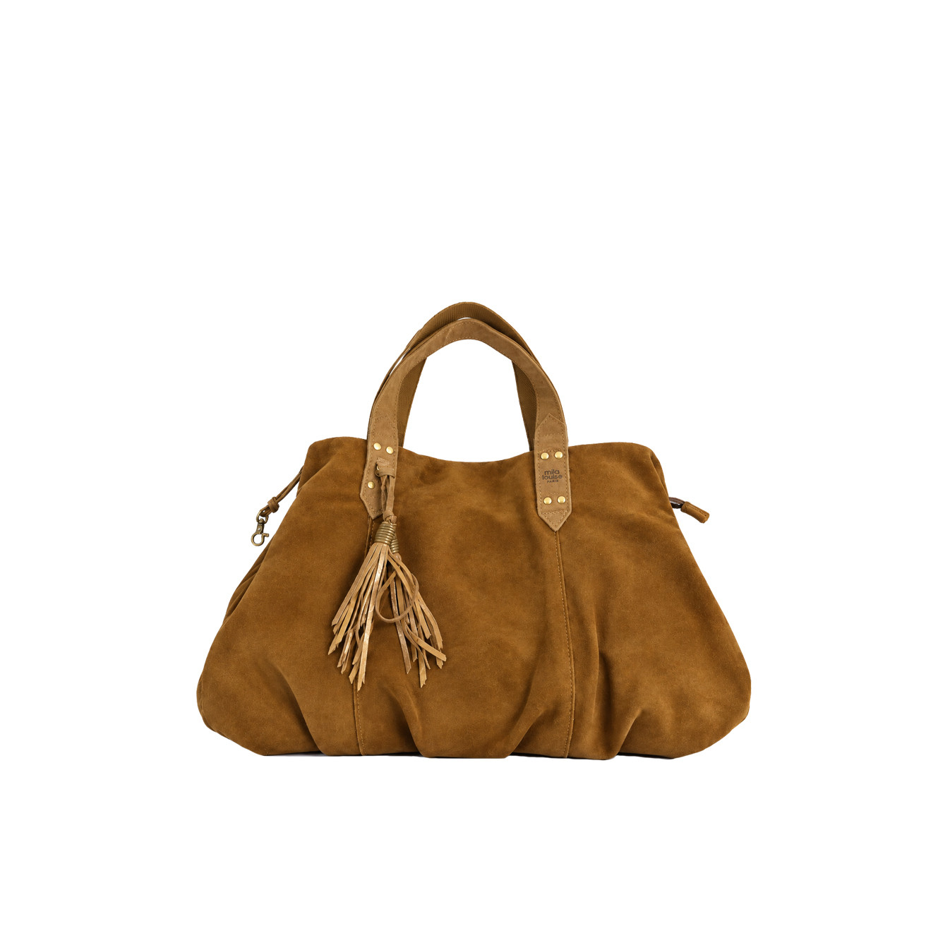 Mila Louise Nicole VX Sac Shopping En Cuir De Vachette Ocre Dark