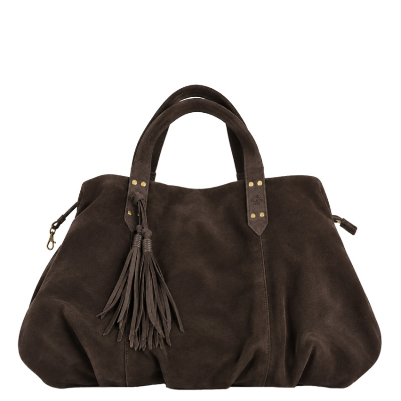 Mila Louise Nicole VX Shopping Bag in Saddle Leather Brown Dark