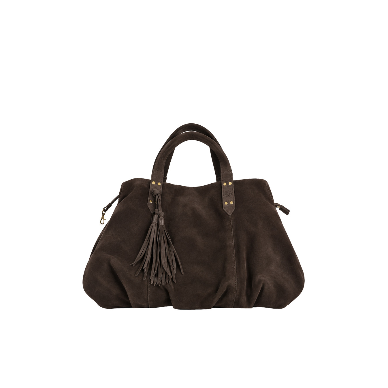 Mila Louise Nicole VX Shopping Bag in Saddle Leather Brown Dark