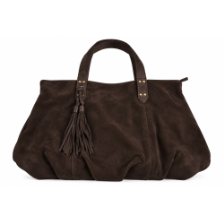 Mila Louise Nicole VX Shopping Bag in Saddle Leather Brown Dark