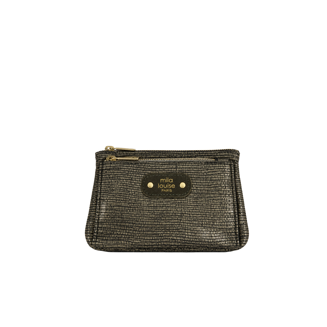 Mila Louise Paloma EP12 Porte-Monnaie Motif Python Kaki Dark