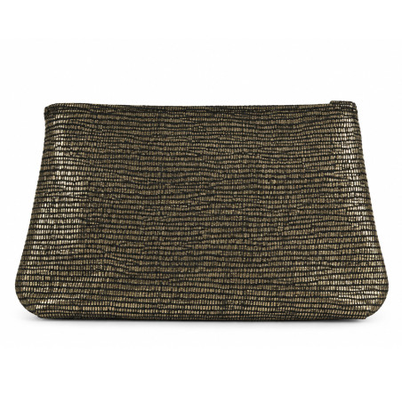 Mila Louise Paloma EP12 Porte-Monnaie Motif Python Kaki Dark dos