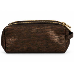 Mila Louise Parisa EP12 Trousse Pour Cosmétiques Motif Python Brun Dark dos