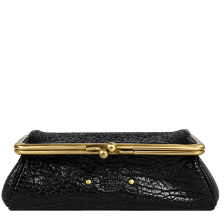 Mila Louise Peace E1 Grainy Leather Cosmetic Case & Black Mirror
