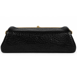 Mila Louise Peace E1 Trousse En Cuir Grainé & Son Miroir Noir dos
