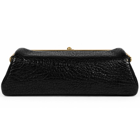 Mila Louise Peace E1 Trousse En Cuir Grainé & Son Miroir Noir dos