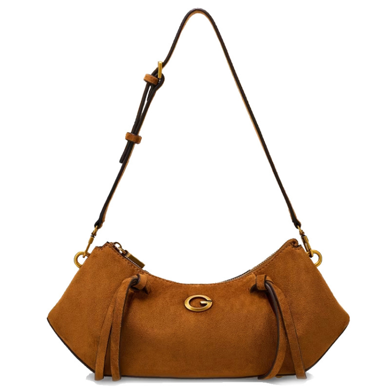 Guess Allegra Shoulder Bag Cognac