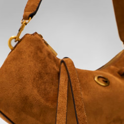 Guess Allegra Sac Porté Epaule Cognac face
