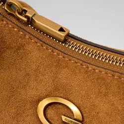 Guess Allegra Sac Porté Epaule Cognac fetails