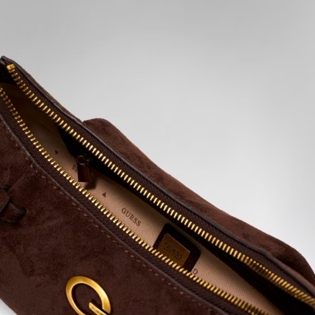 Guess Allegra Women's Shoulder Bag ESP Dark Brown