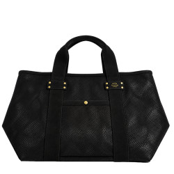 Mila Louise Peguy PT4 Sac Shopping Motif Python Noir