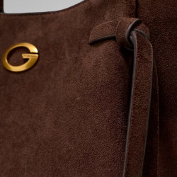 Guess Allegra Grand Sac Cabas ESP Marron Foncé porté