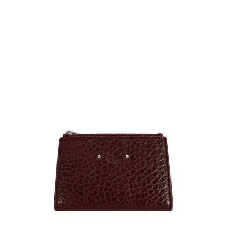 Mila Louise Sila E1 Grainy Leather Wallet Red