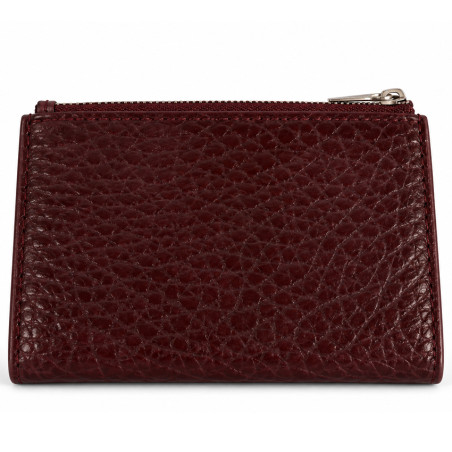 Mila Louise Sila E1 Grainy Leather Wallet Red