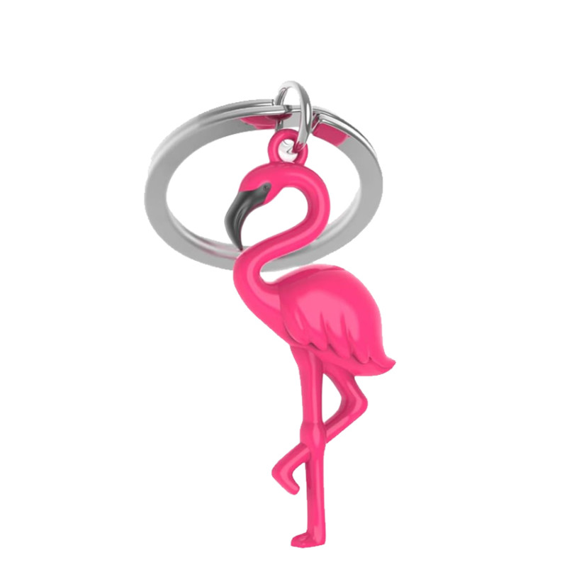 Metalmorphose Keychain Pink Flamingo