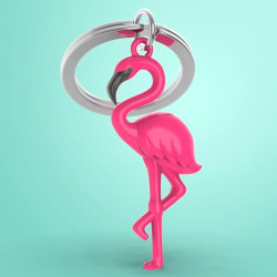 Metalmorphose Keychain Pink Flamingo
