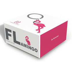 Metalmorphose Porte-clés Flamant Rose boite