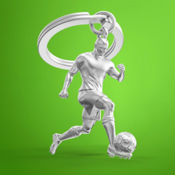 Metalmorphose Porte-clés Footballeur