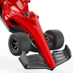 Metalmorphose Racing Car Keychain Red
