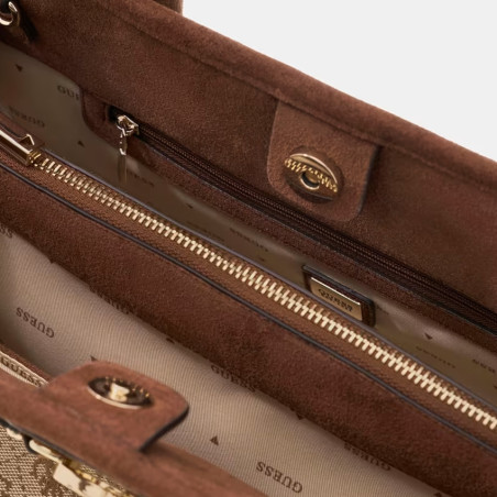 Guess Samantha Handbag LGW Brown Multi