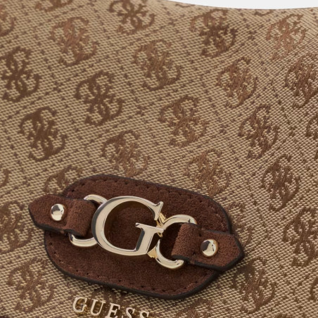 Guess Samantha Shoulder Bag Worn Shoulder LGW Brown Multi