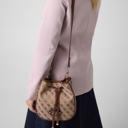 Guess Samantha Mini Sac Seau LGW Marron Multi
