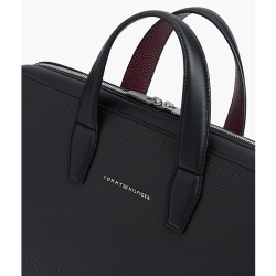Tommy Hilfiger TH Business Laptop Textured Satchel BDS Black