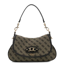 Guess Samantha Shoulder Bag Worn Shoulder BLO Black Multi