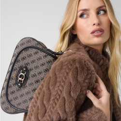 Guess Samantha Shoulder Bag Worn Shoulder BLO Black Multi