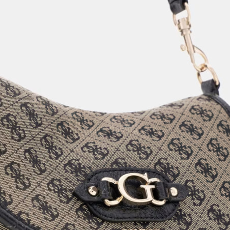 Guess Samantha Shoulder Bag Worn Shoulder BLO Black Multi