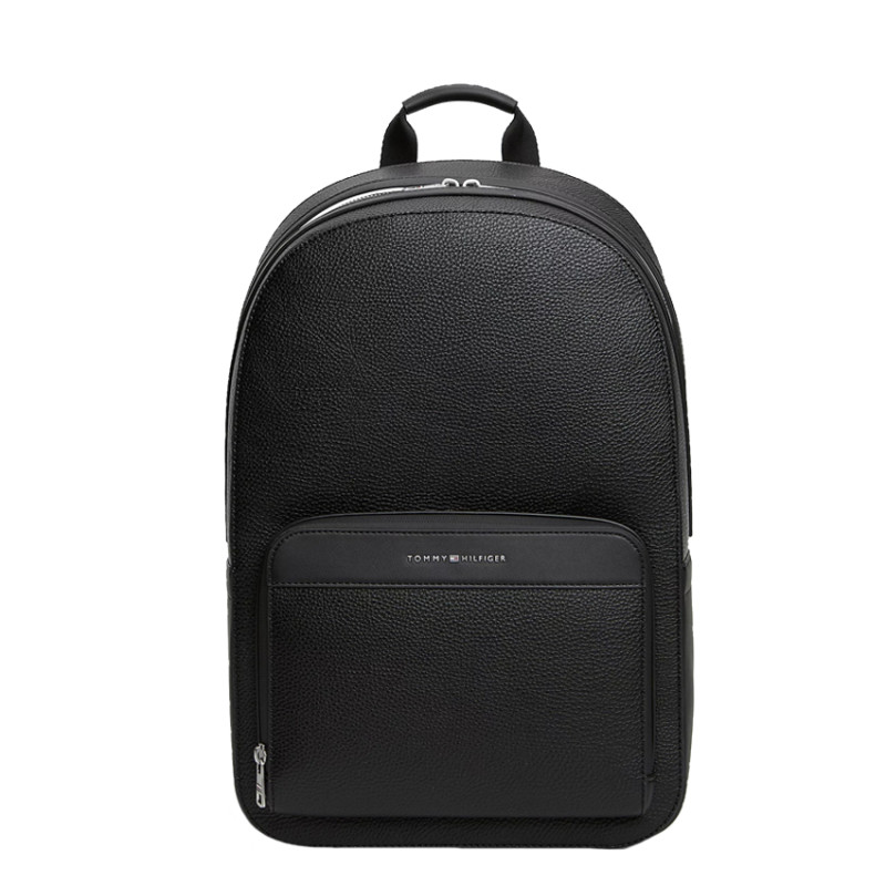 Tommy Hilfiger TH Central Sac A Dos Arrondi Finition Grainée Bds Black