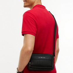 Tommy Hilfiger TH Central Sac Reporter Finition Grainée Bds Black