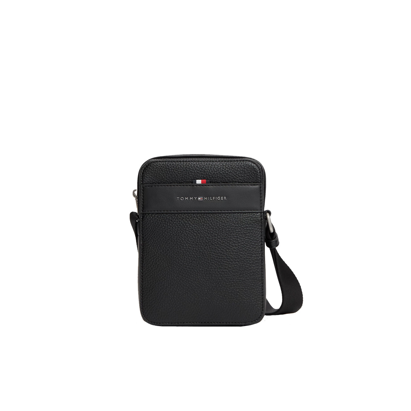 Tommy Hilfiger TH Central Sac Porté Travers Vertical Finition Grainée Bds Black