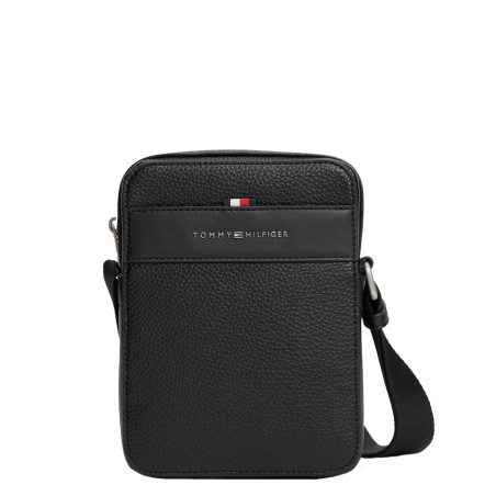 Tommy Hilfiger TH Central Sac Porté Travers Vertical Finition Grainée Bds Black