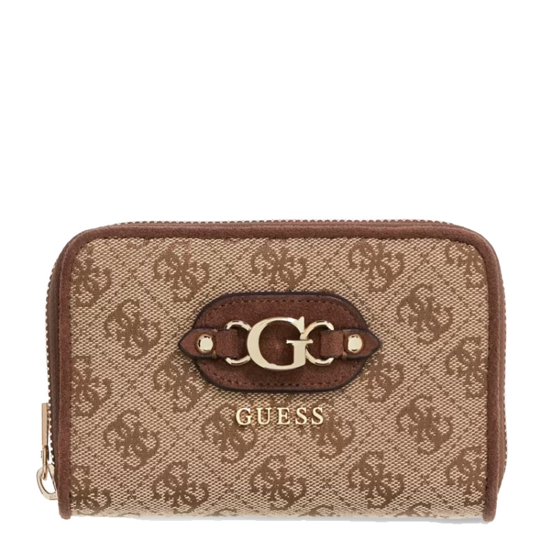 Guess Samantha Zippered Logo Wallet 4G LGW Brown Multi