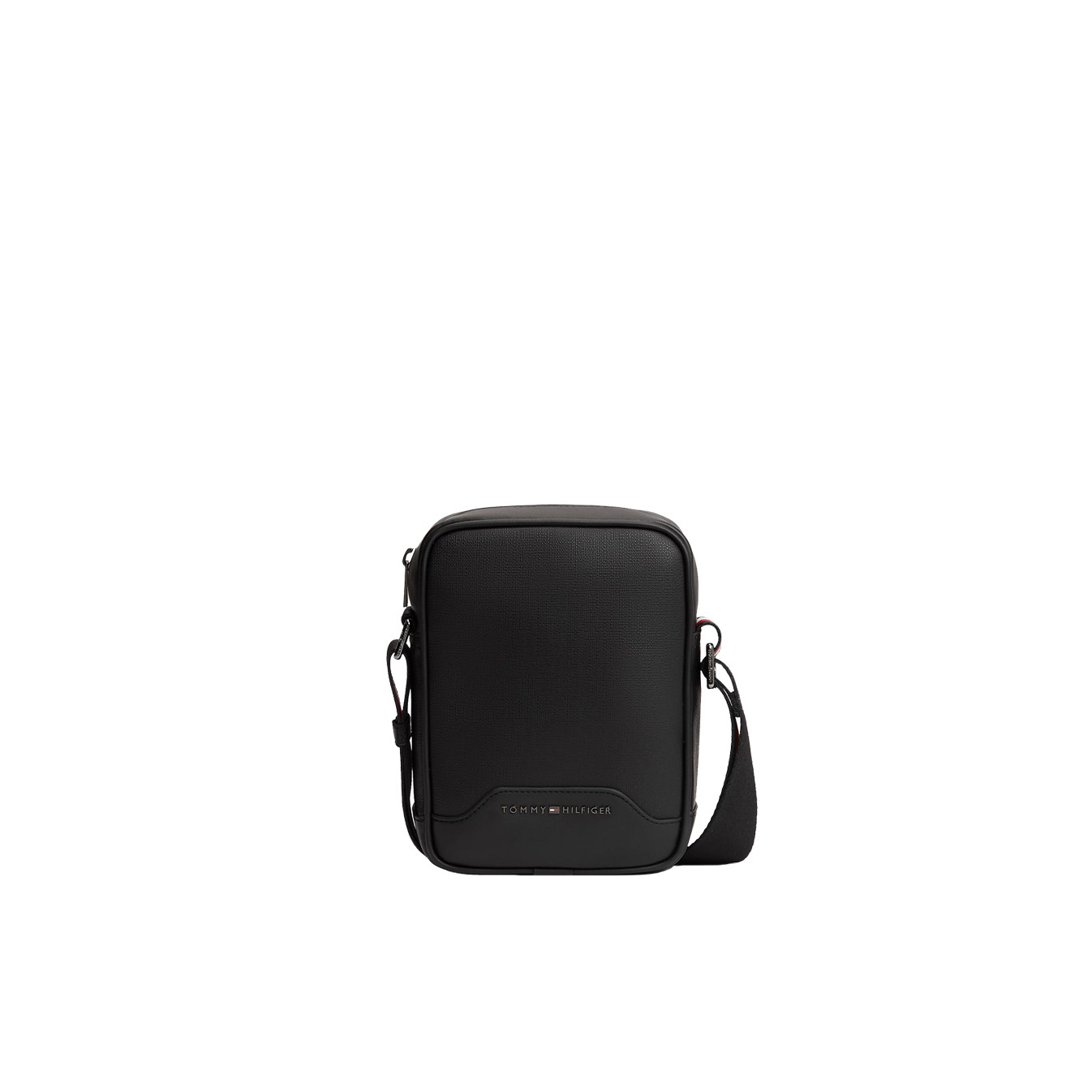 Tommy Hilfiger TH Textured Pochette Bandoulière Finition Toile Texturée Bds Black