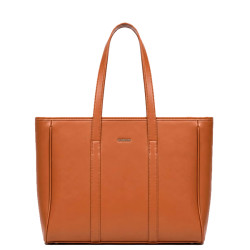 Chabrand Anna Sac Shopping Effet Cuir Lisse Camel