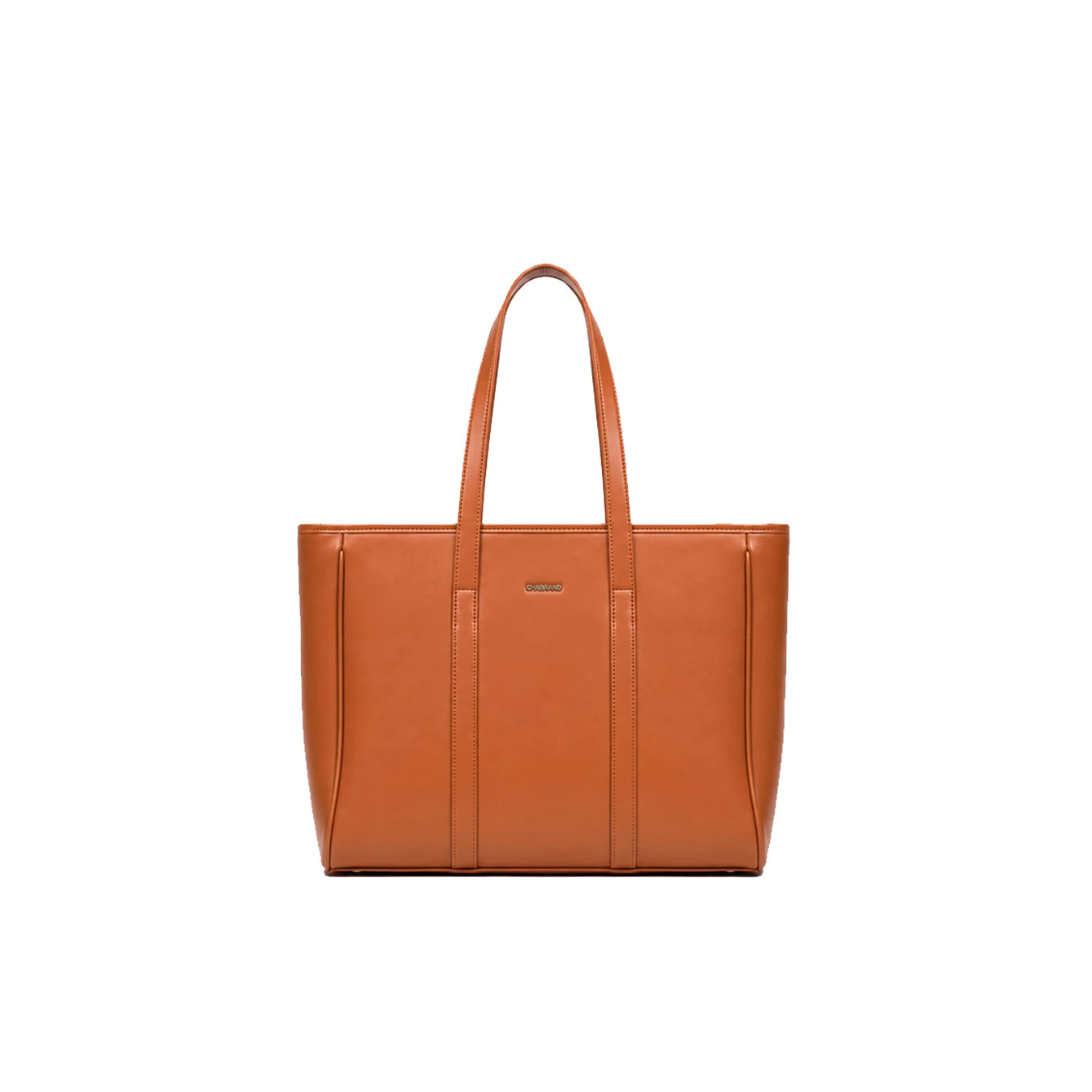 Chabrand Anna Smooth Leather Effect Shopping Bag 12711 Camel