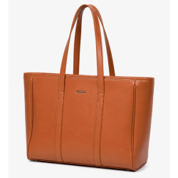 Chabrand Anna Smooth Leather Effect Shopping Bag 12711 Camel