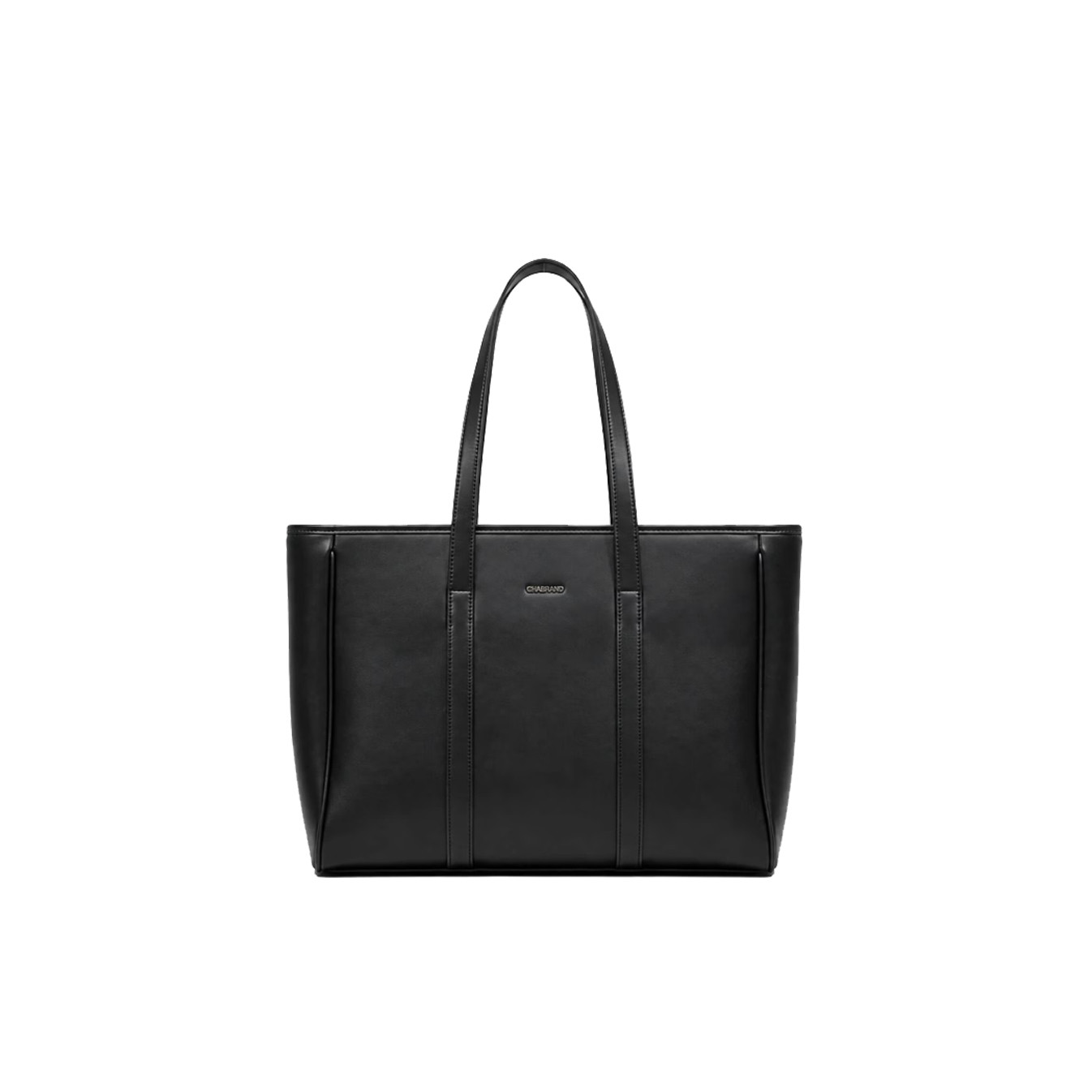 Chabrand Anna Smooth Leather Effect Shopping Bag 12711 Black