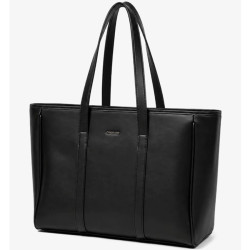 Chabrand Anna Smooth Leather Effect Shopping Bag 12711 Black