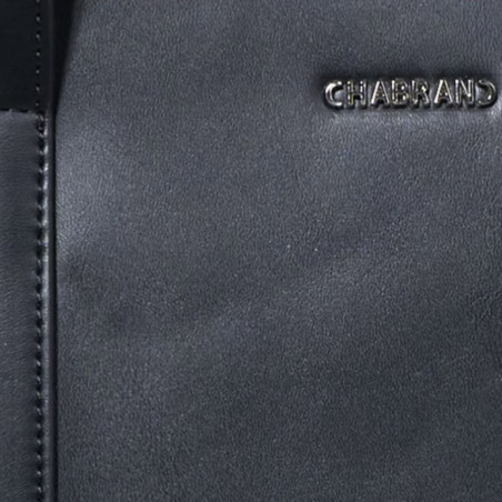 Chabrand Anna Sac Shopping Effet Cuir Lisse Noir près
