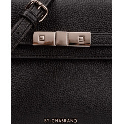 Chabrand By Chabrand Louise Sac Porté Main Effet Grainé Noir fermoir