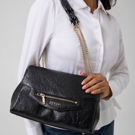 Guess Antonia Sac A Bandoulière Black porté épaule