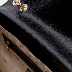 Guess Antonia Sac A Bandoulière Black ouvert