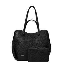 Chabrand By Chabrand Adèle Sac Shopping & Sa Pochette Amovible Effet Grainé Noir