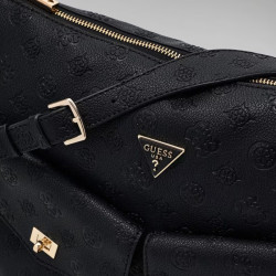 Guess Blake Shoulder Bag Black Logo (Pre-owned)