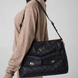 Guess Blake Sac Porté Epaule Black Logo porté